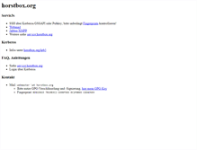 Tablet Screenshot of horstbox.org